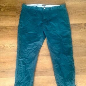 Attitude Turquoise Dress Pants Men's Size 38 x32 Flat Slim Fit